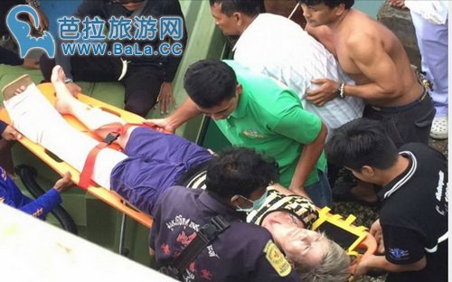苏梅岛观景台阶梯断裂游客受伤