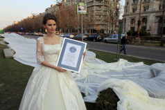 世界上最长的婚纱，全长8095.4米