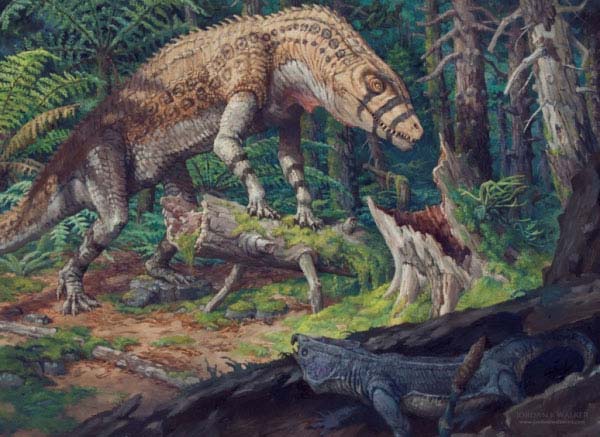 世界上最早的鳄鱼，陆鳄生活在2亿年前