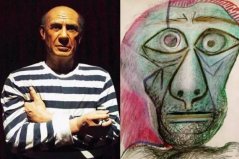 毕加索最恐怖的一张画：大师自画像