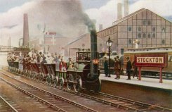 世界上最早的铁路，斯托克顿铁路全程21公⾥
